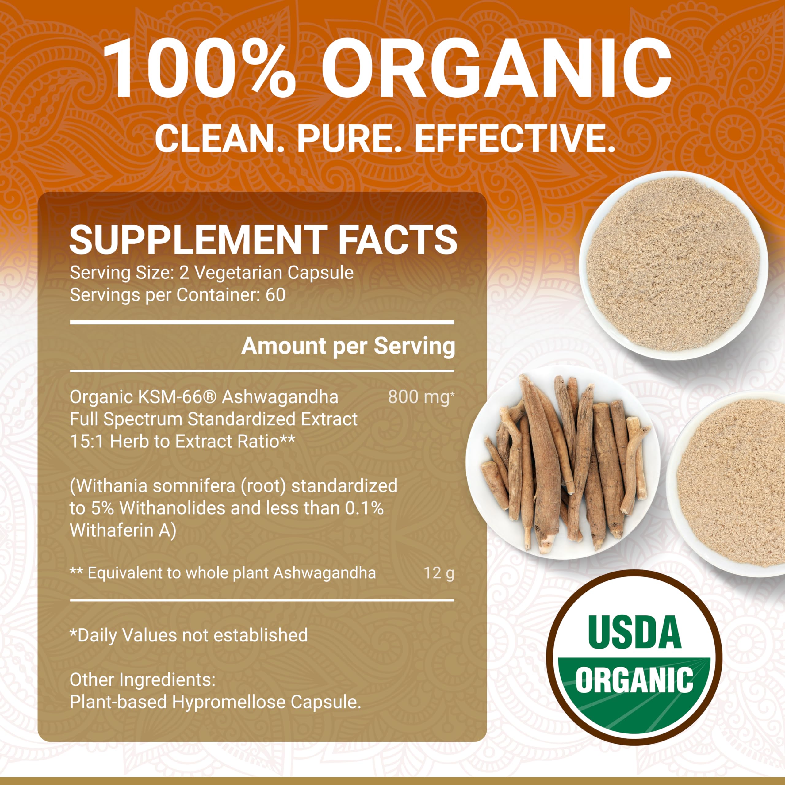 True Veda Ashwagandha packaging with award labels