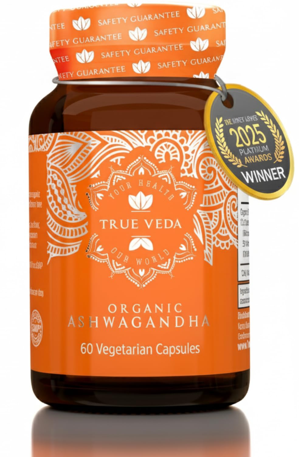 True Veda Organic KSM-66 Ashwagandha 140g front view