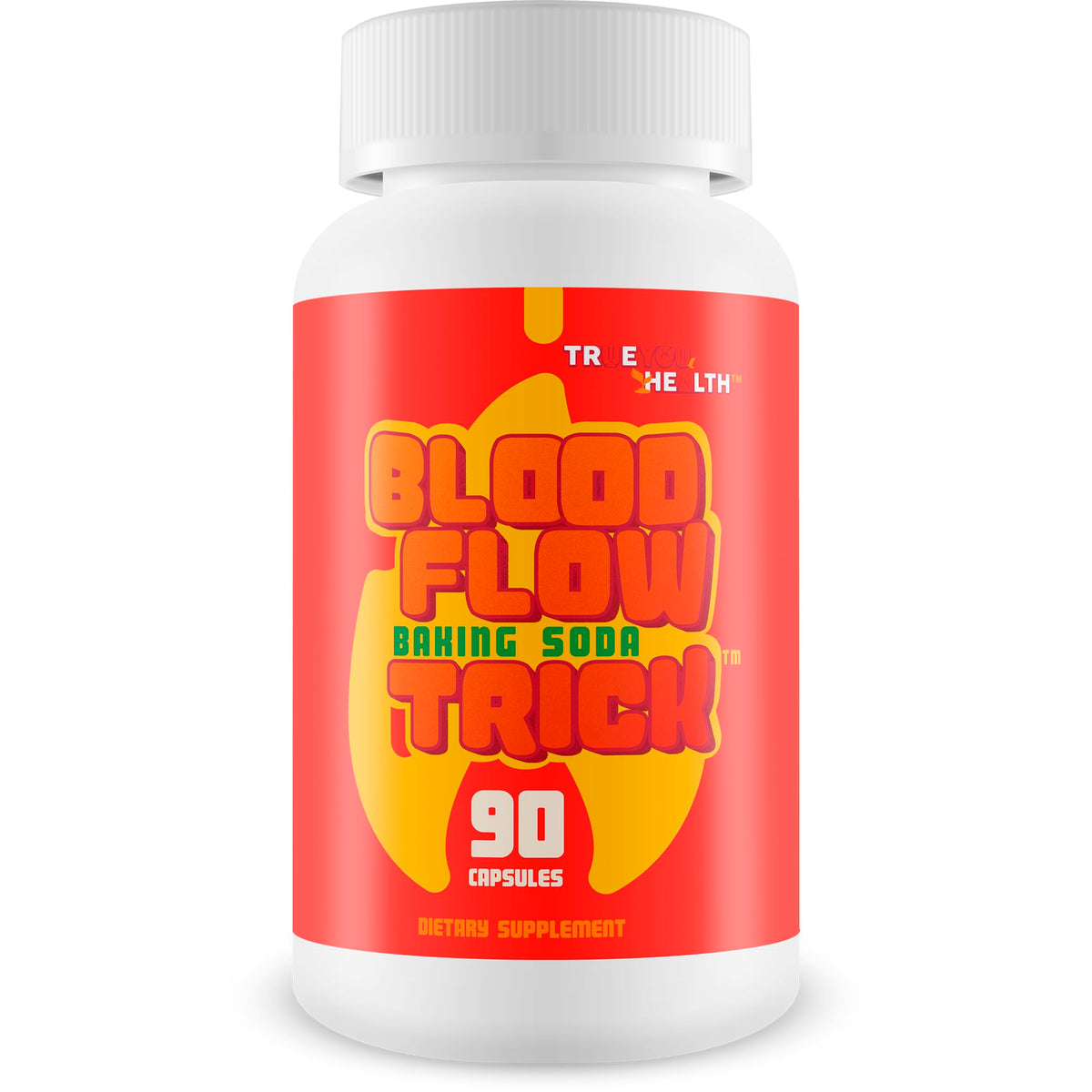 True You Health Blood Flow Baking Soda Trick supplement front view