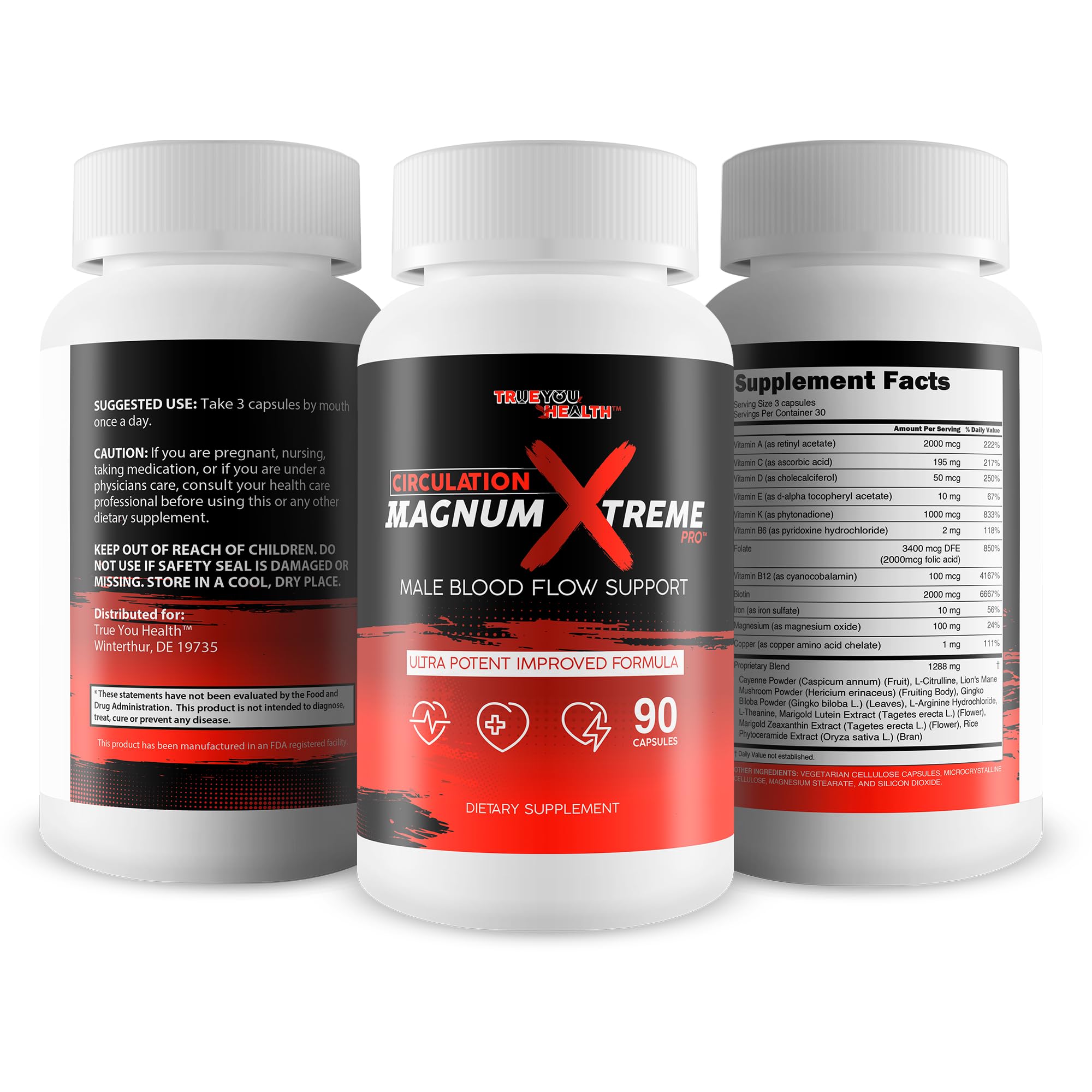 True You Health Circulation Magnum Xtreme Pro ingredients list