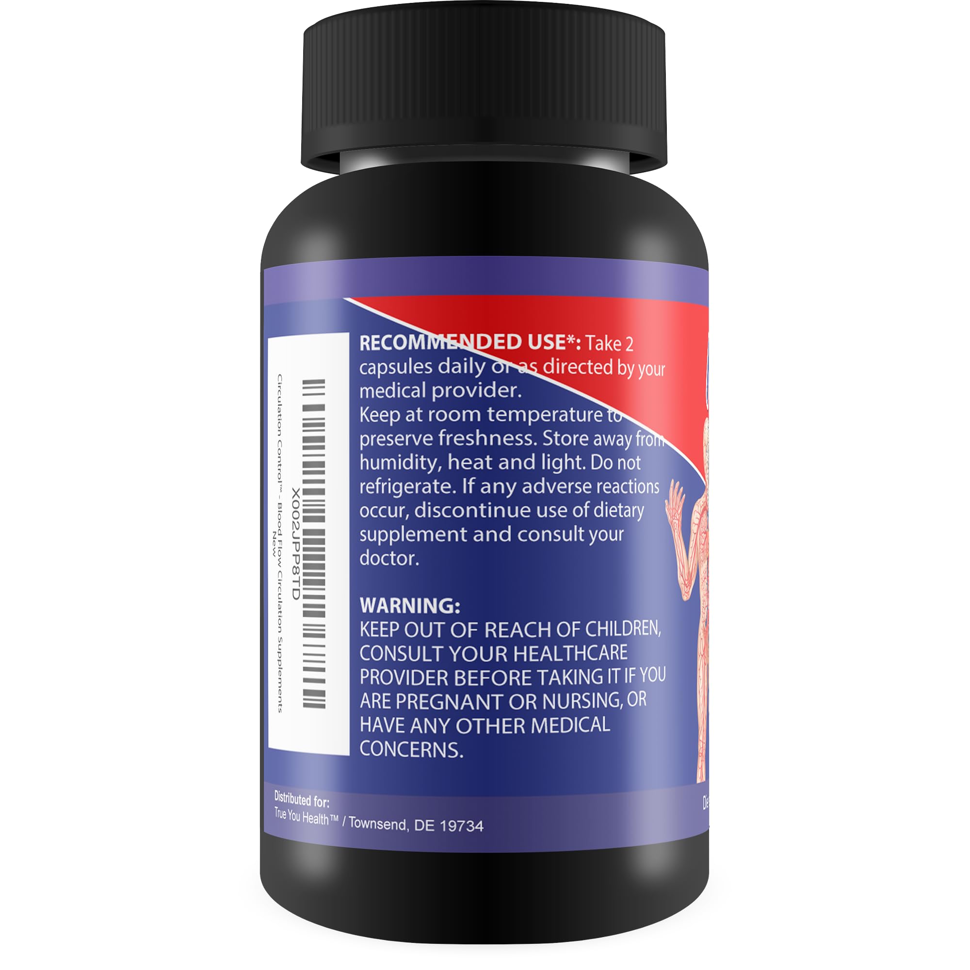 True You Health Circulation Supplement side view