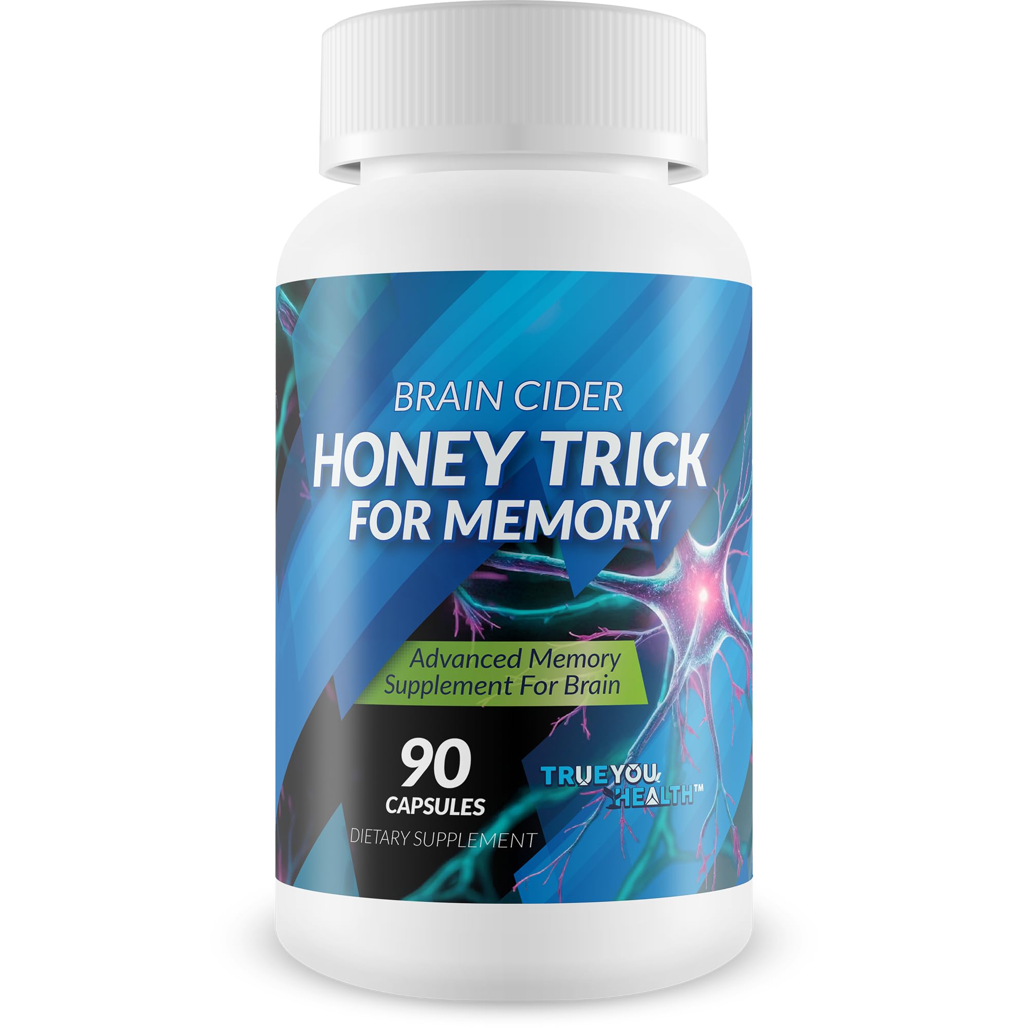 True You Health Honey Trick for Memory capsules front view
