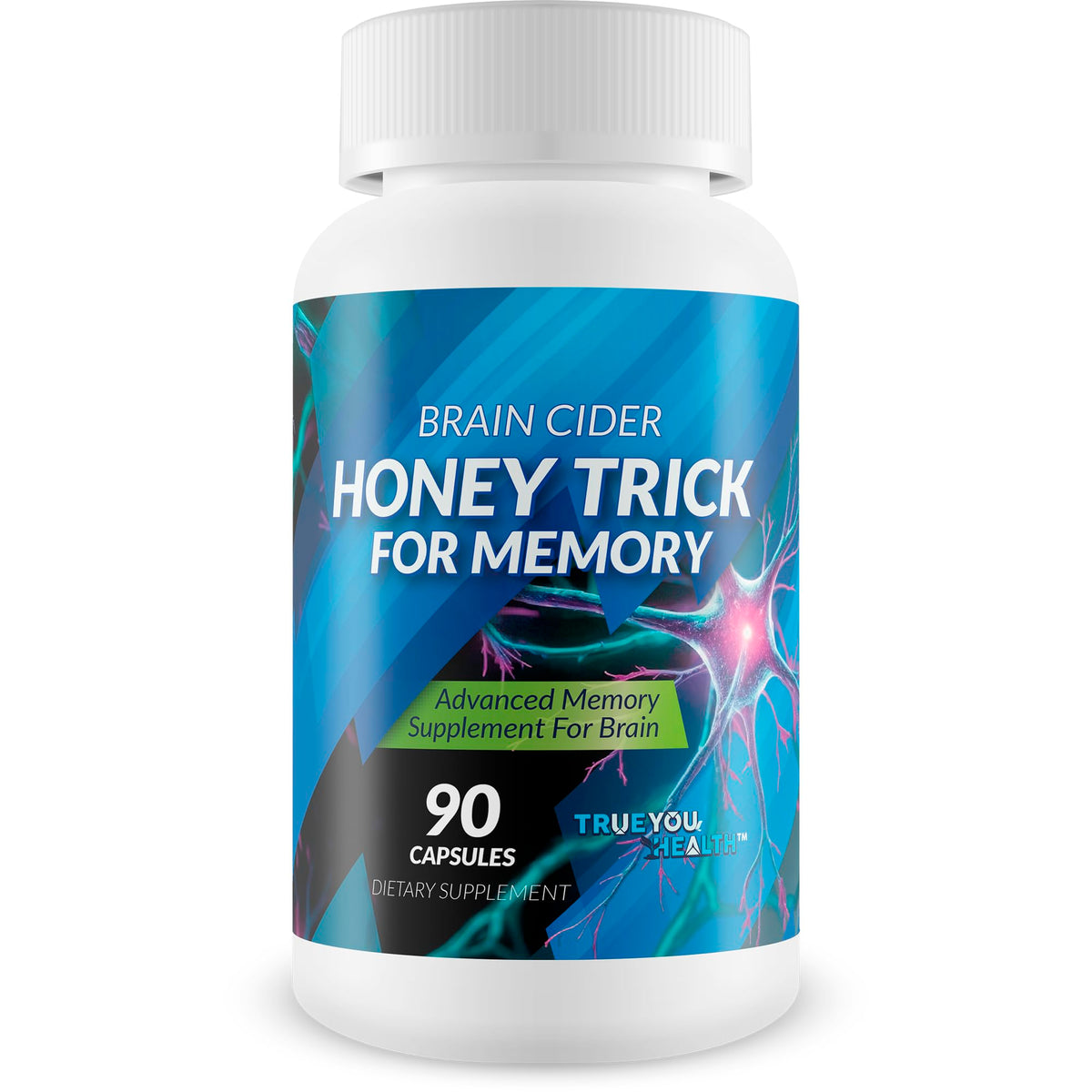 True You Health Honey Trick for Memory capsules front view