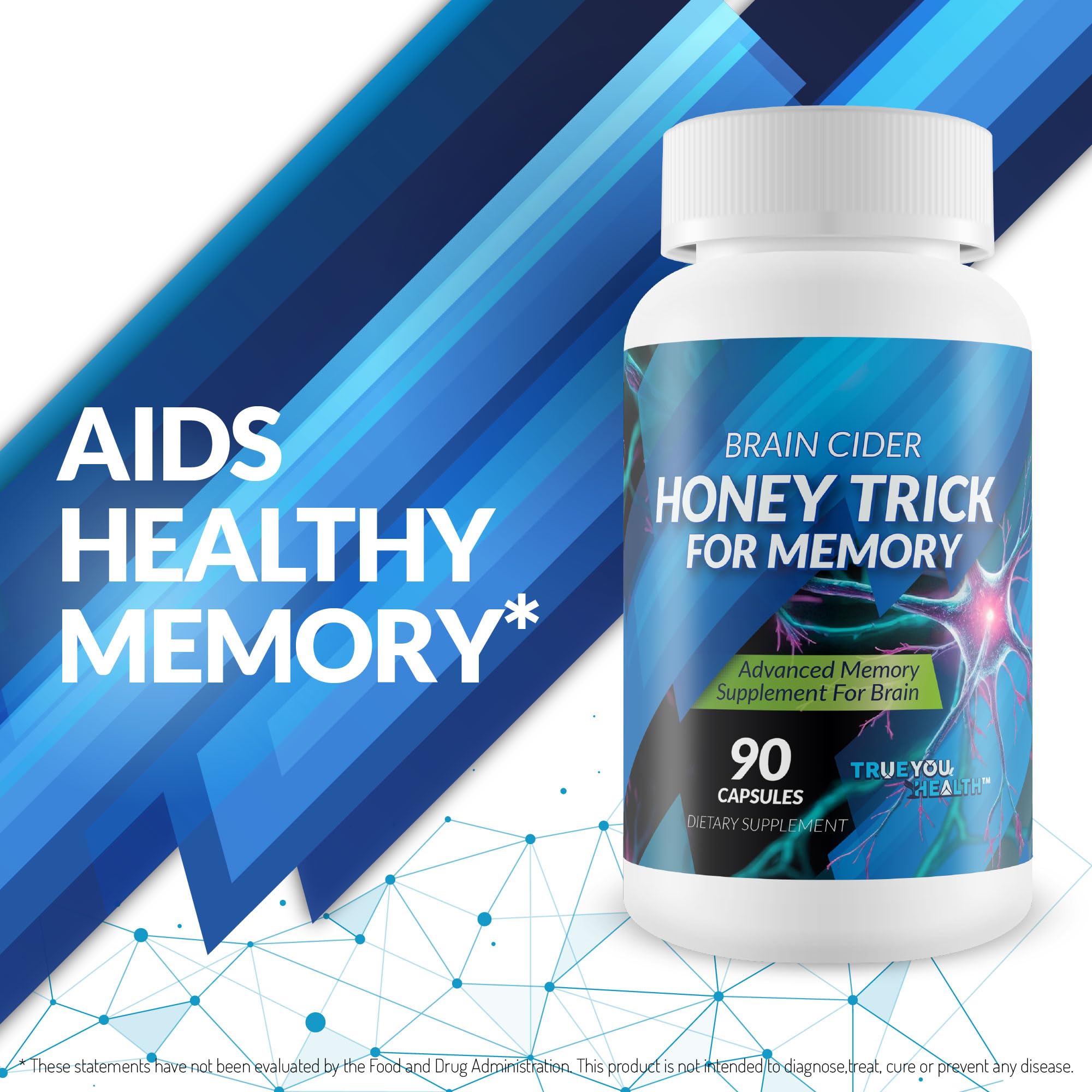 True You Health Honey Trick for Memory capsules packaging