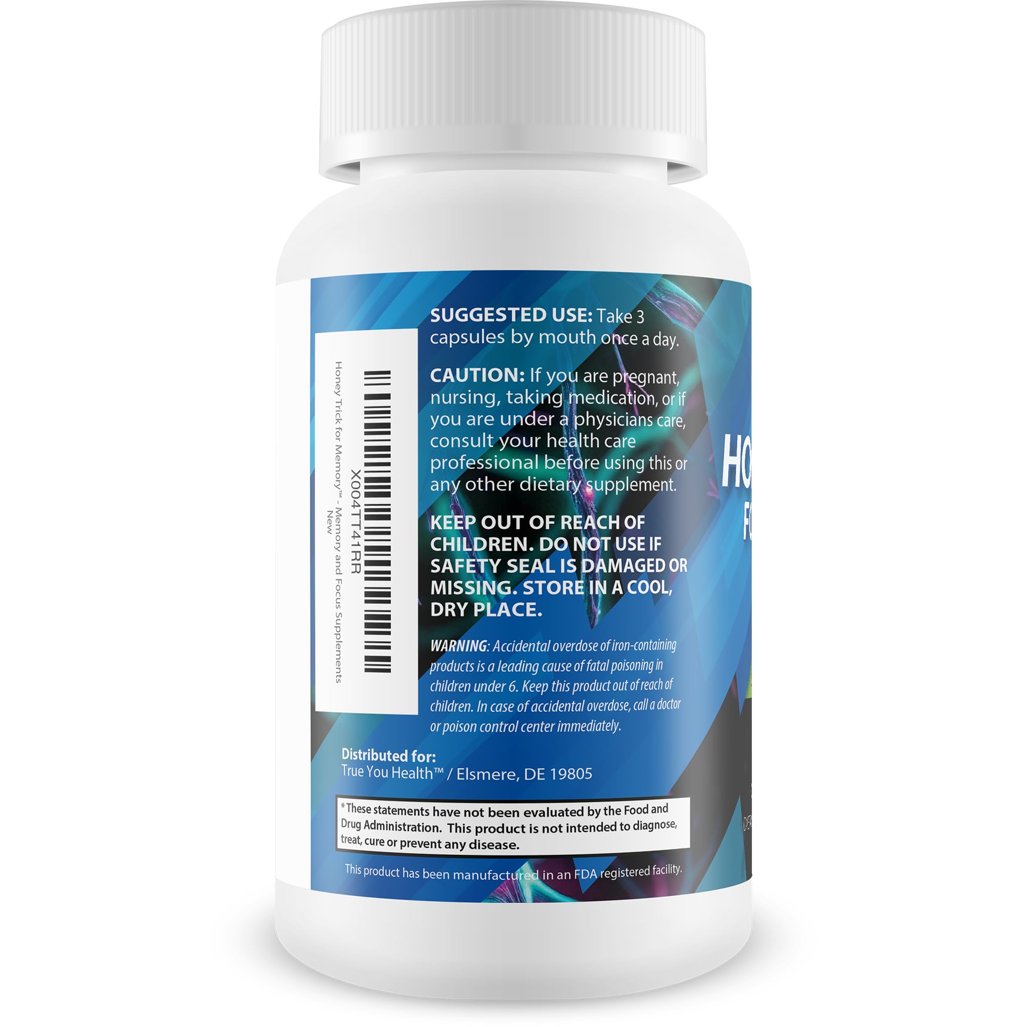 True You Health Honey Trick for Memory capsules with honey