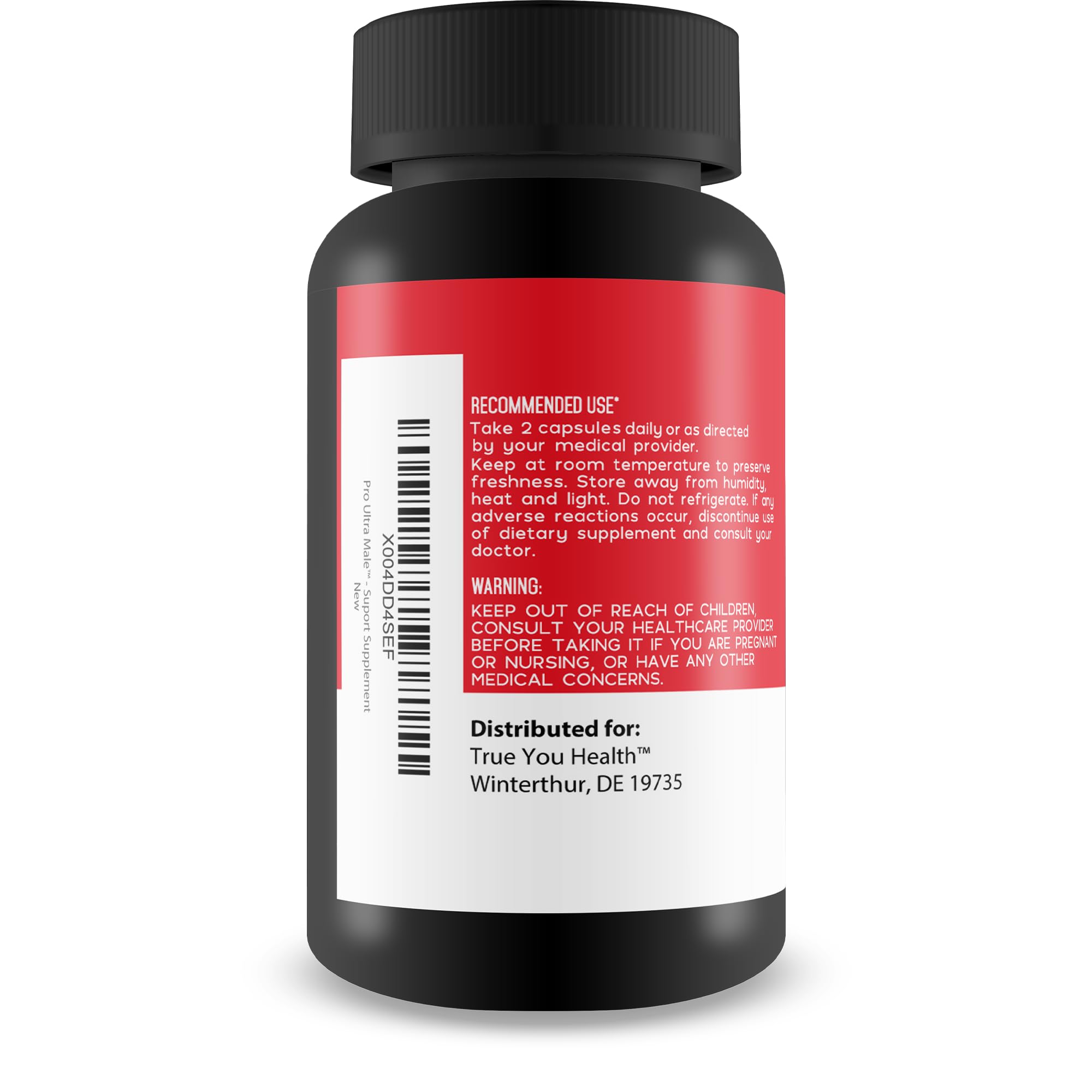 True You Health Pro Ultra Male L-Arginine Supplement capsules on a table