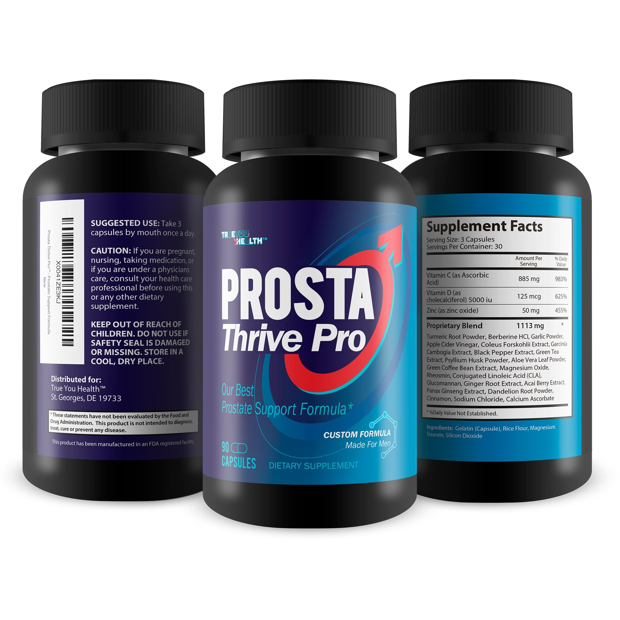 True You Health Prosta Thrive Pro 109g ingredients close-up