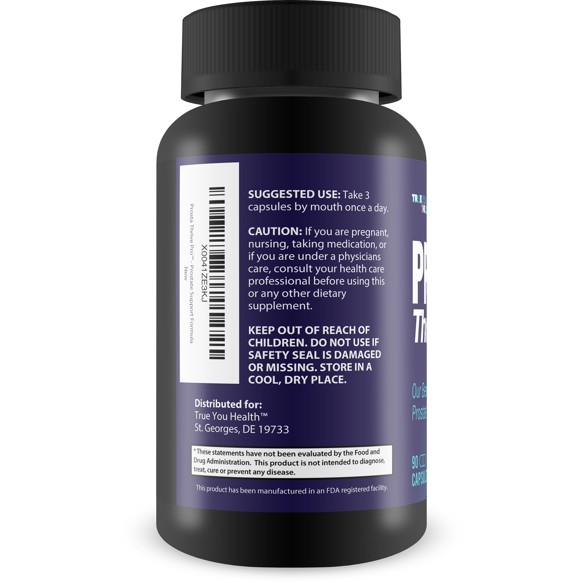 True You Health Prosta Thrive Pro 109g supplement facts