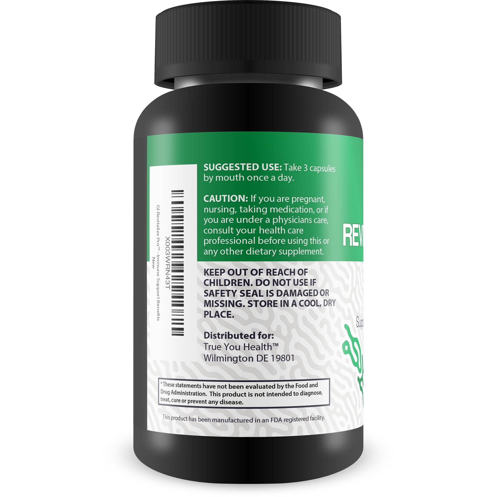 True You Health Psyllium Supplement 109g ingredients list