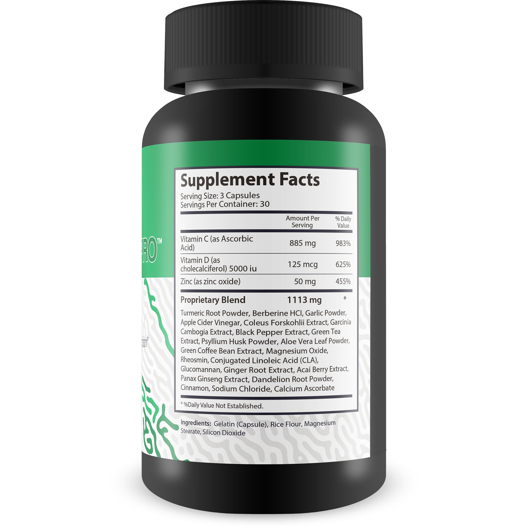 True You Health Psyllium Supplement 109g side view