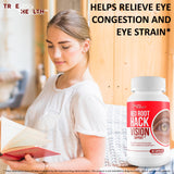 True You Health Red Root Hack Vision Support Lutein Capsules on a wooden table