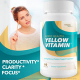 True You Health Total Nerve Wellness B-Complex Supplement capsules on a spoon