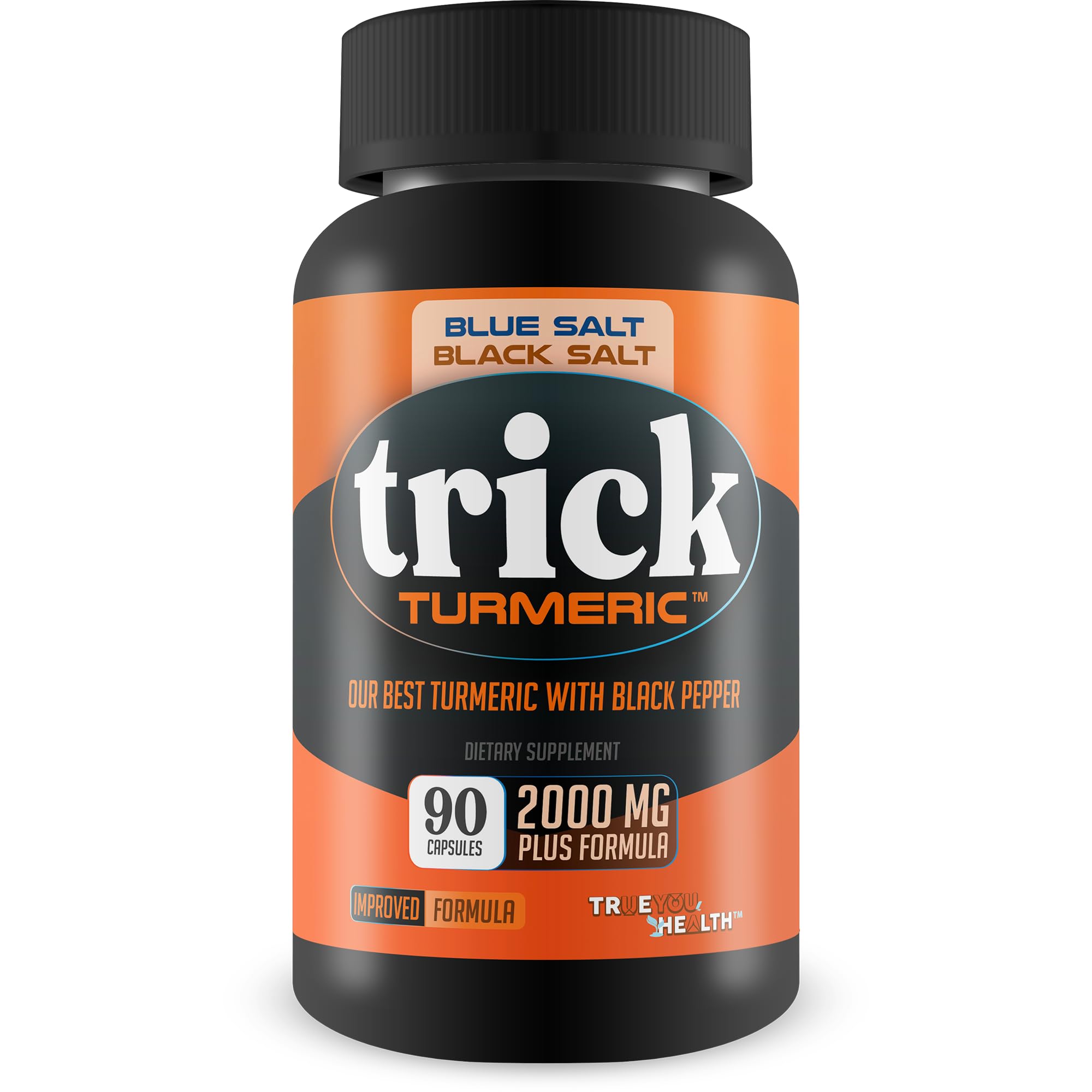 True You Health Turmeric Curcumin Capsules 500mg front view