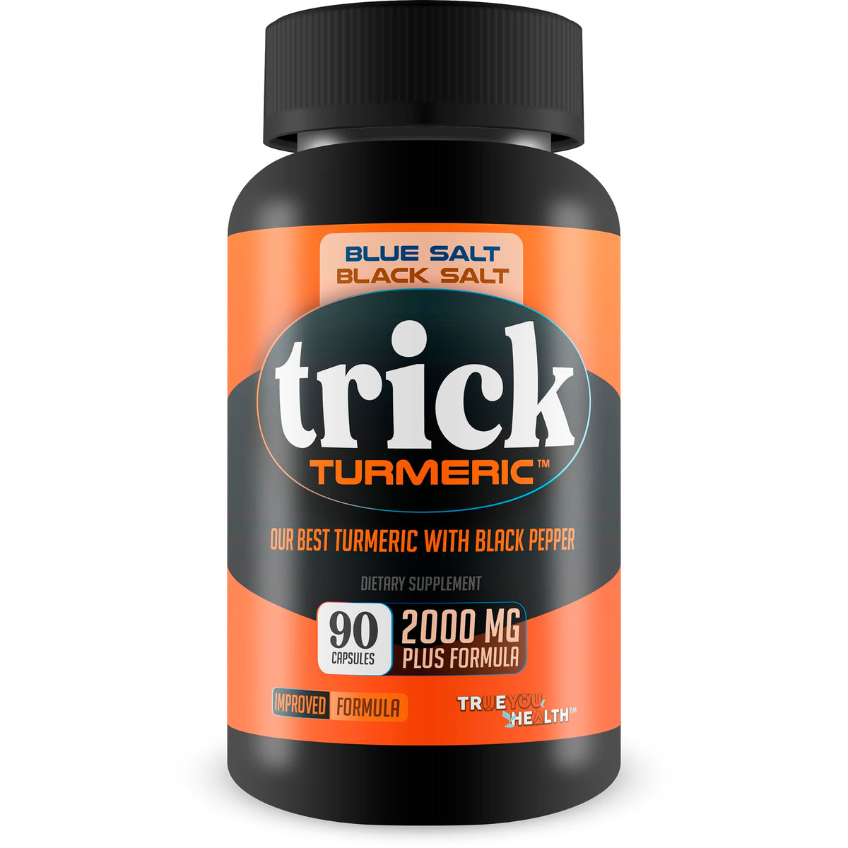 True You Health Turmeric Curcumin Capsules 500mg front view
