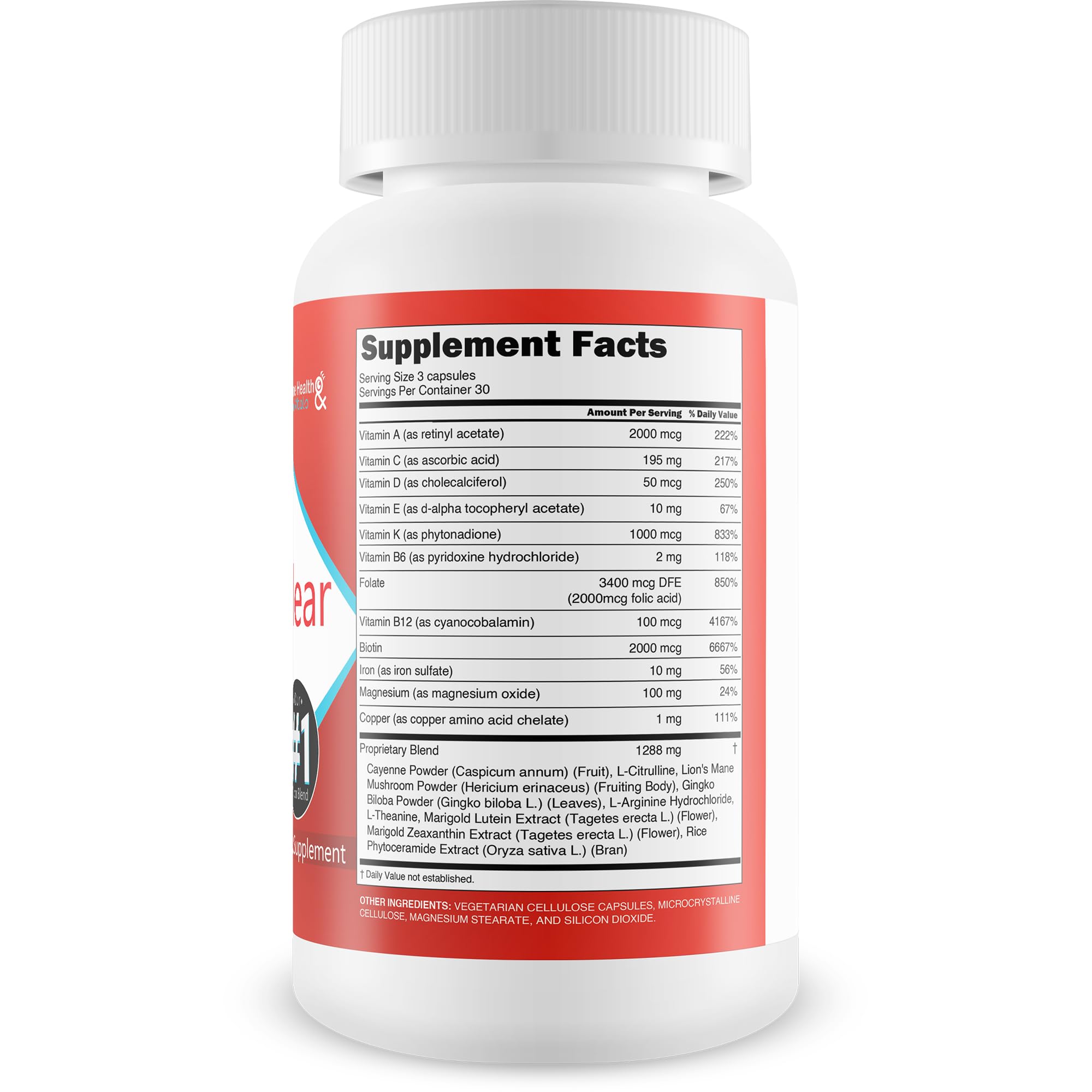 True You Health Vitamin A Supplement bottle side view