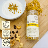 truebee Raw Bee Pollen Granules 150g close-up of granules
