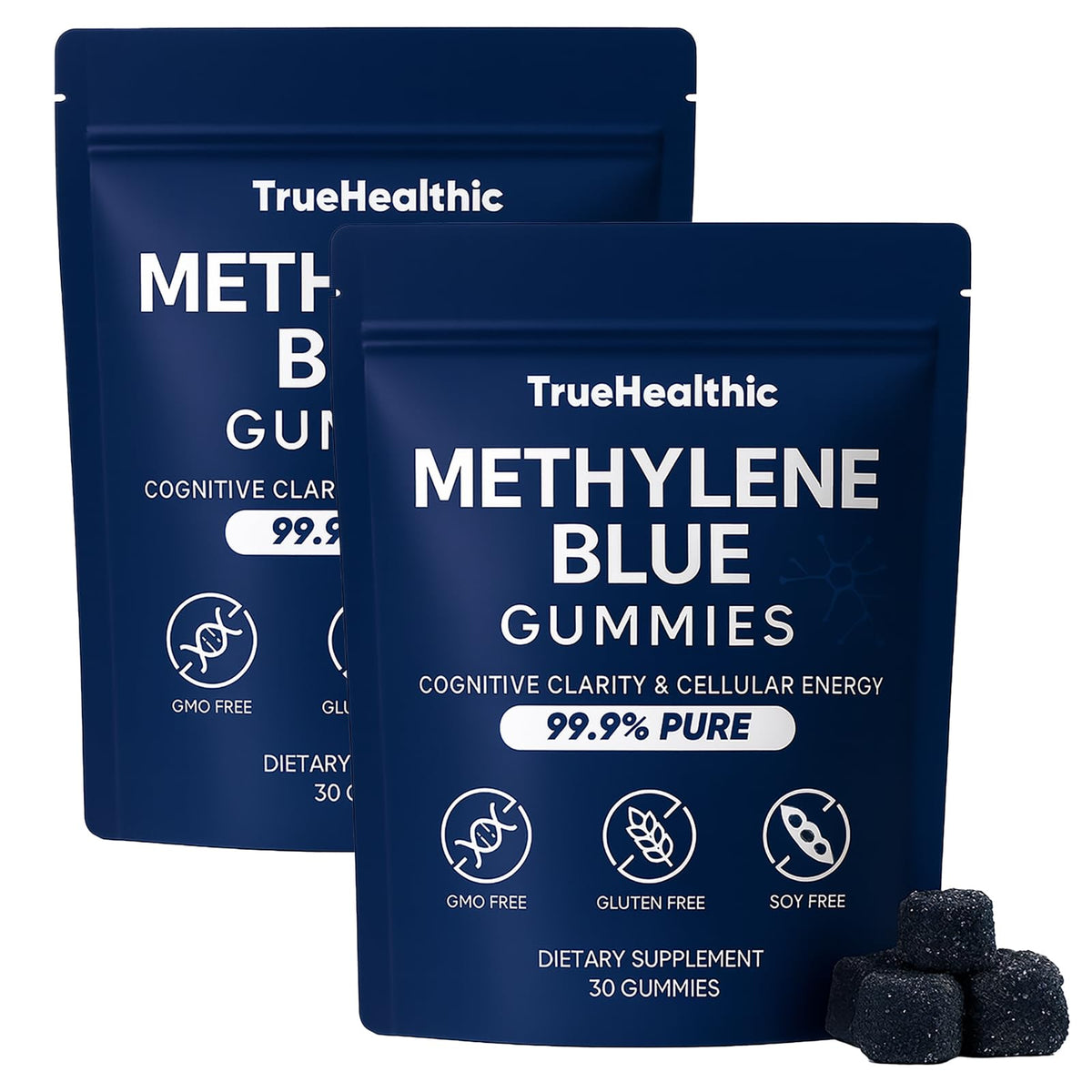 TRUEHEALTHIC Methylene Blue Gummies packaging front view