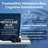TRUEHEALTHIC Methylene Blue Gummies side view of bottle