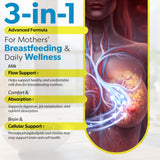 TRUEMED Sunflower Lecithin Softgels 1200mg back view