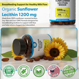TRUEMED Sunflower Lecithin Softgels 1200mg capsules close-up