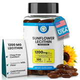 TRUEMED Sunflower Lecithin Softgels 1200mg front view