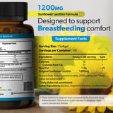 TRUEMED Sunflower Lecithin Softgels 1200mg side view