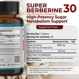 TRUEMED Super Berberine capsules on a wooden surface