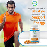 TRUEMED Turmeric Gummies natural peach flavour
