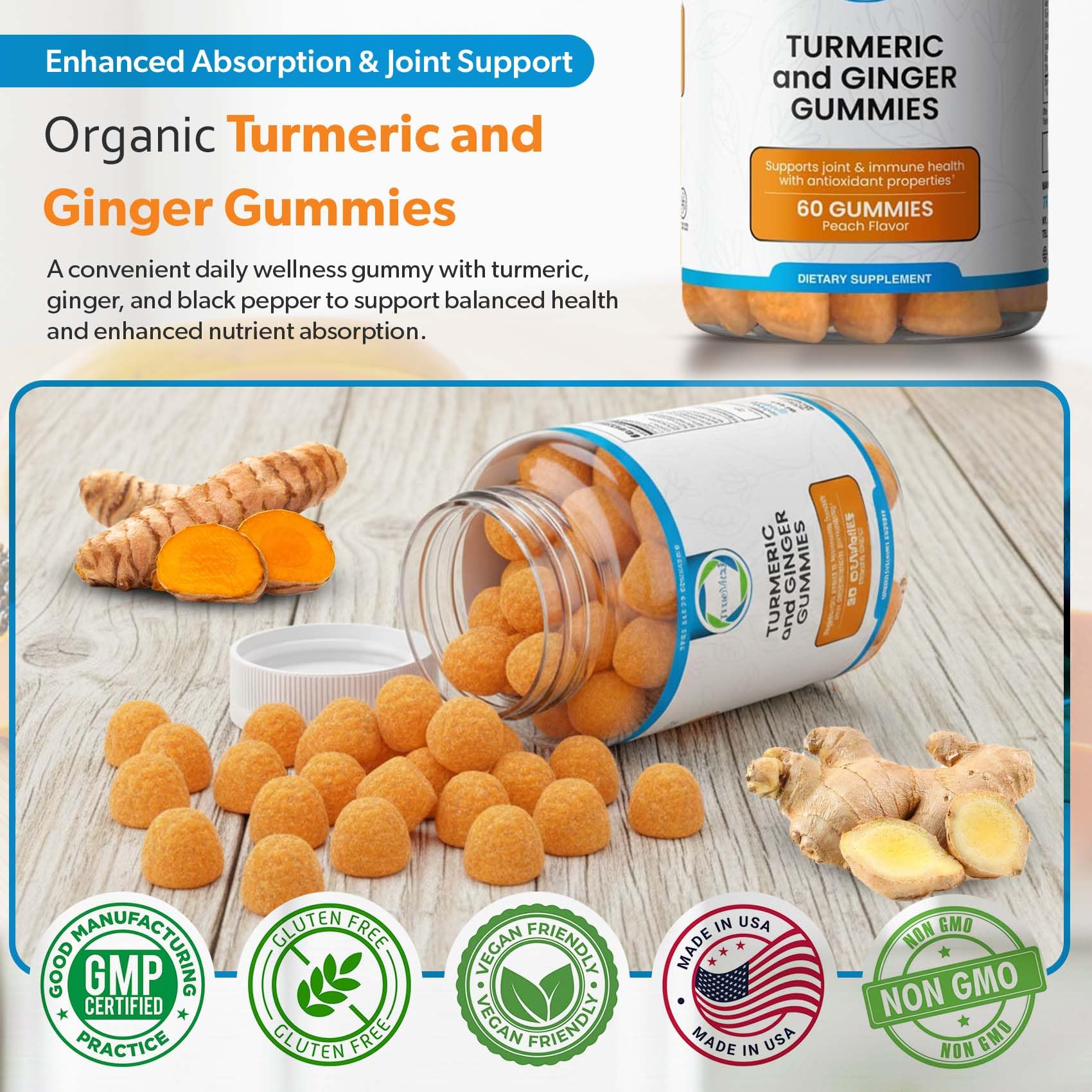 TRUEMED Turmeric Gummies nutritional information