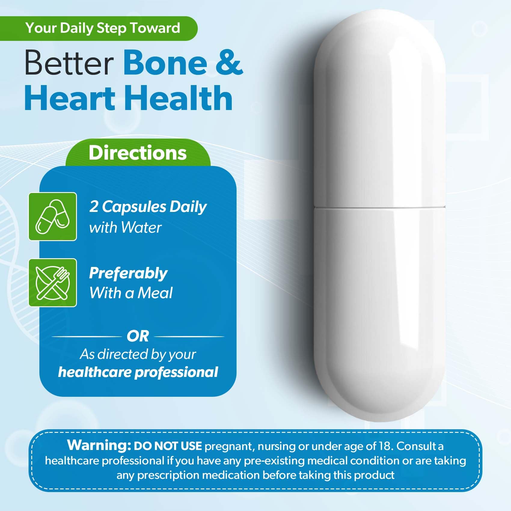 TRUEMED Vitamin D3 & K2 Capsules with a measuring spoon