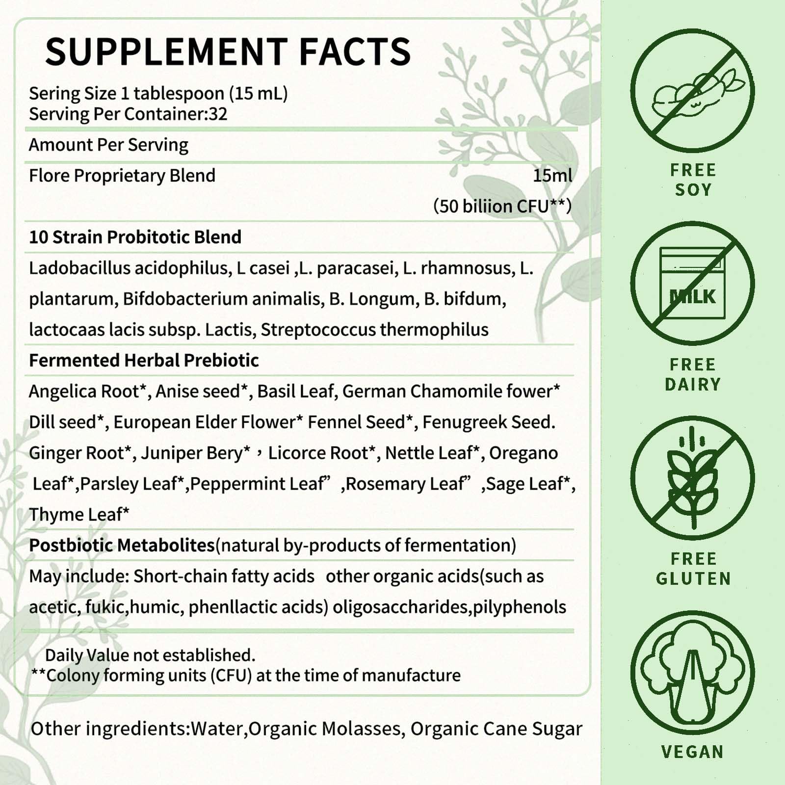 TRUERELIEF Organic Fermented Live Probiotic 50g packaging