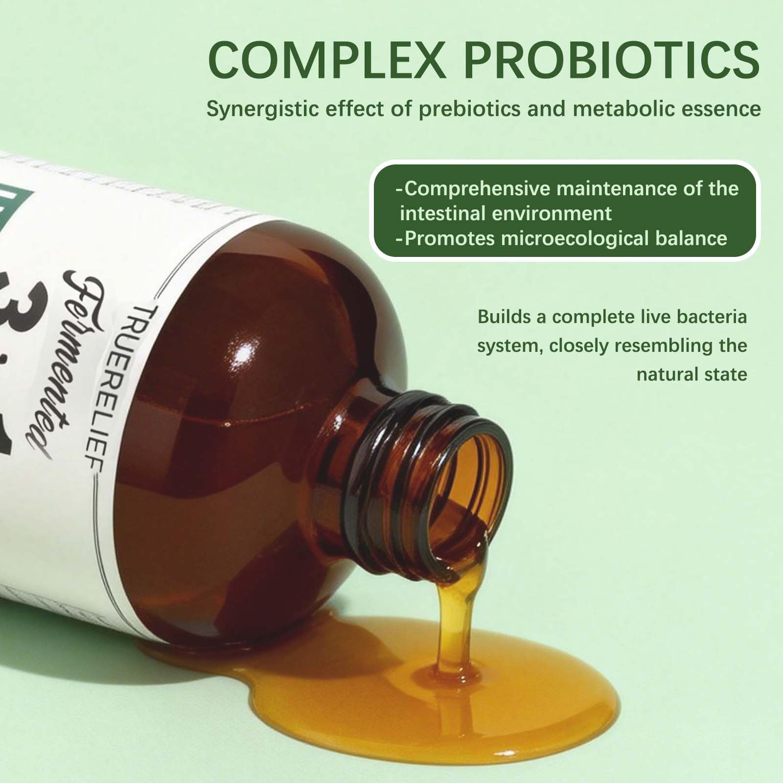 TRUERELIEF Organic Fermented Live Probiotic 50g with herbs