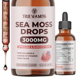 TrueSeaMoss Liquid Drops front view with dropper