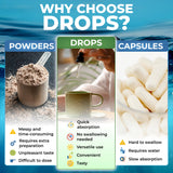 TrueSeaMoss Liquid Drops with fresh fruits
