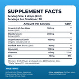 TrueSeaMoss Liquid Extract Drops 300mg bottle with dropper