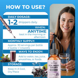 TrueSeaMoss Liquid Extract Elderberry Drops dropper close-up