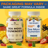 TrueSeaMoss Multivitamin Gummies in a bowl with fresh fruits