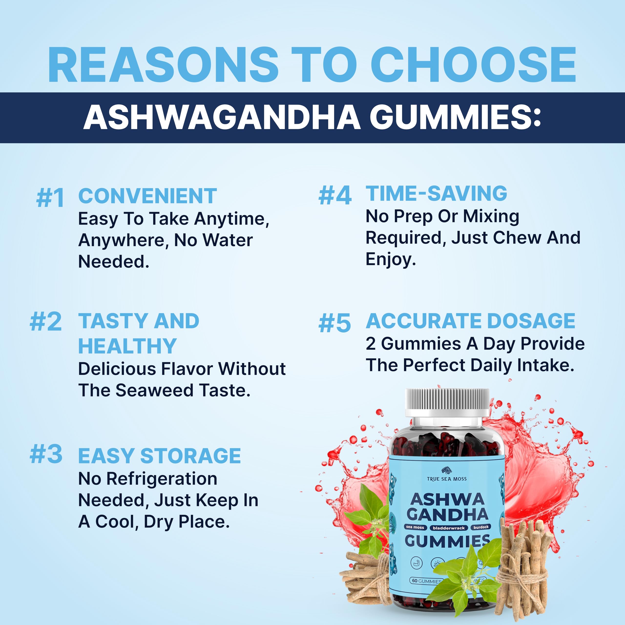 TrueSeaMoss Multivitamin Gummies showing nutritional information