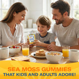 TrueSeaMoss Multivitamin Gummies with a measuring spoon for serving