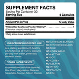 TrueSeaMoss Sea Moss Capsules side view with dosage information