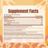 TrueSeaMoss Sea Moss Gummies side view with nutritional information