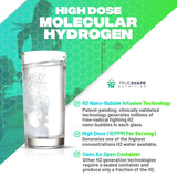 TrueShape Nutrition Essential H2 tablet in glass of water