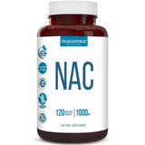 Truevantage Nutrition NAC N-Acetyl-L-Cysteine 1000mg capsules front view