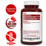Truevantage Nutrition Tart Cherry Capsules opened bottle showing capsules