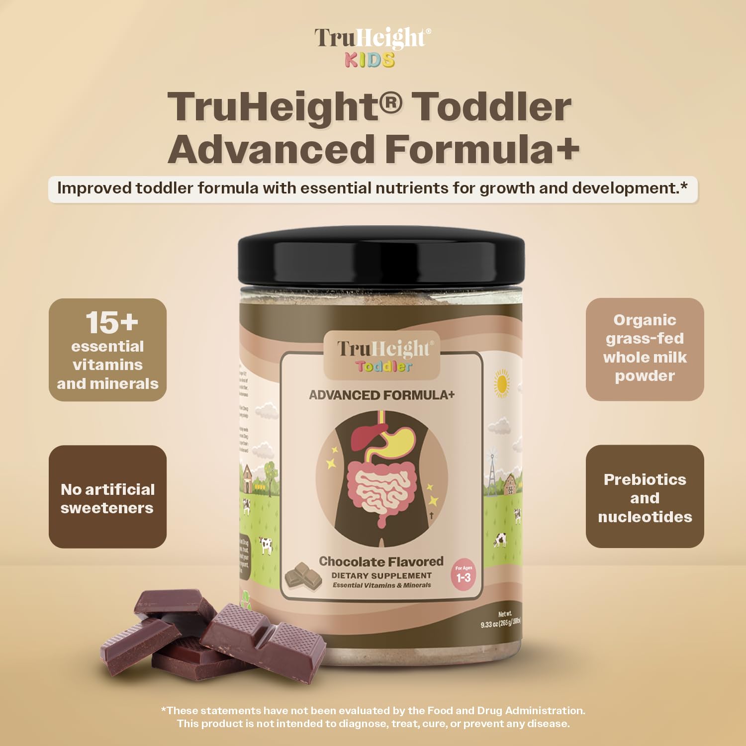 TruHeight Toddler Advanced Formula+ 367g packaging
