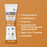 TRULABS Sleep Drink Mix powder mixed in a glass of water