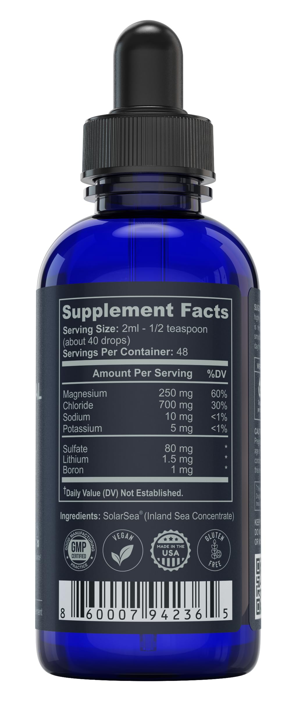 TRULIFE NATURALS Trace Mineral Complex liquid pour
