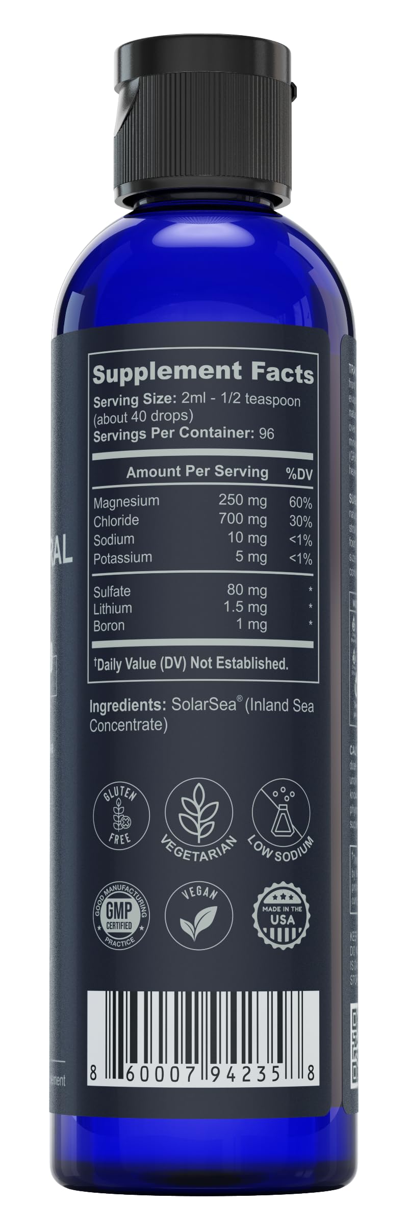 TRULIFE NATURALS Trace Mineral Complex mixed in water
