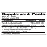 TruNature Cinsulin capsules close-up showing ingredients