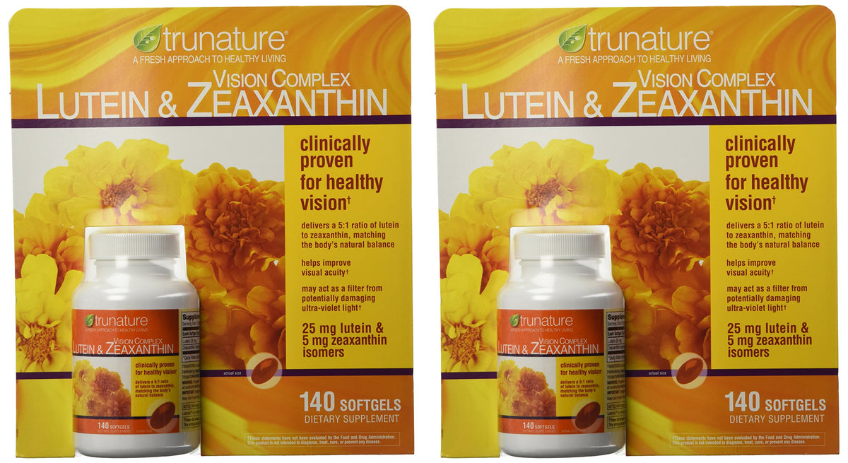 TruNature Vision Complex Lutein & Zeaxanthin 280 softgels front view
